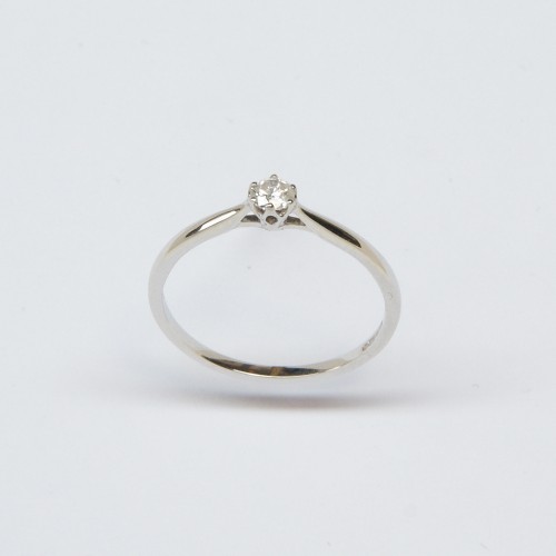 9ct White Gold Diamond Ring